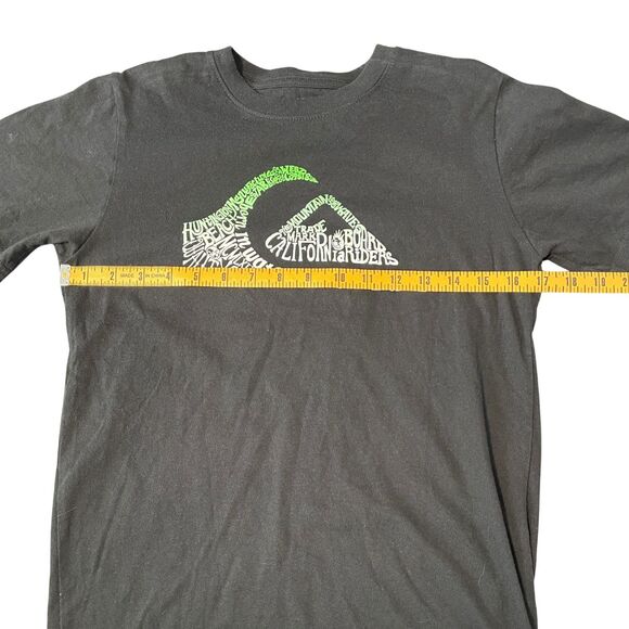 Quiksilver‎ The Mountain And The Wave Graphic T Shirt Boys Size L Black Logo - Picture 7 of 8